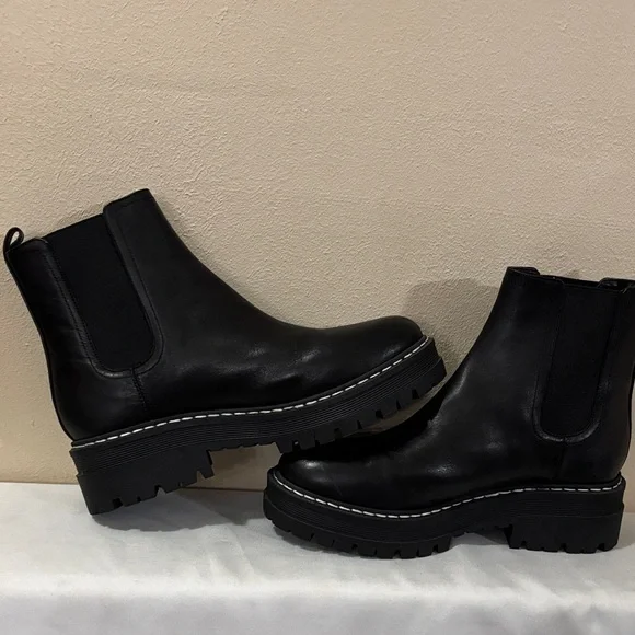 Marc Fisher Black Leather Footwear - Picture 9 of 15